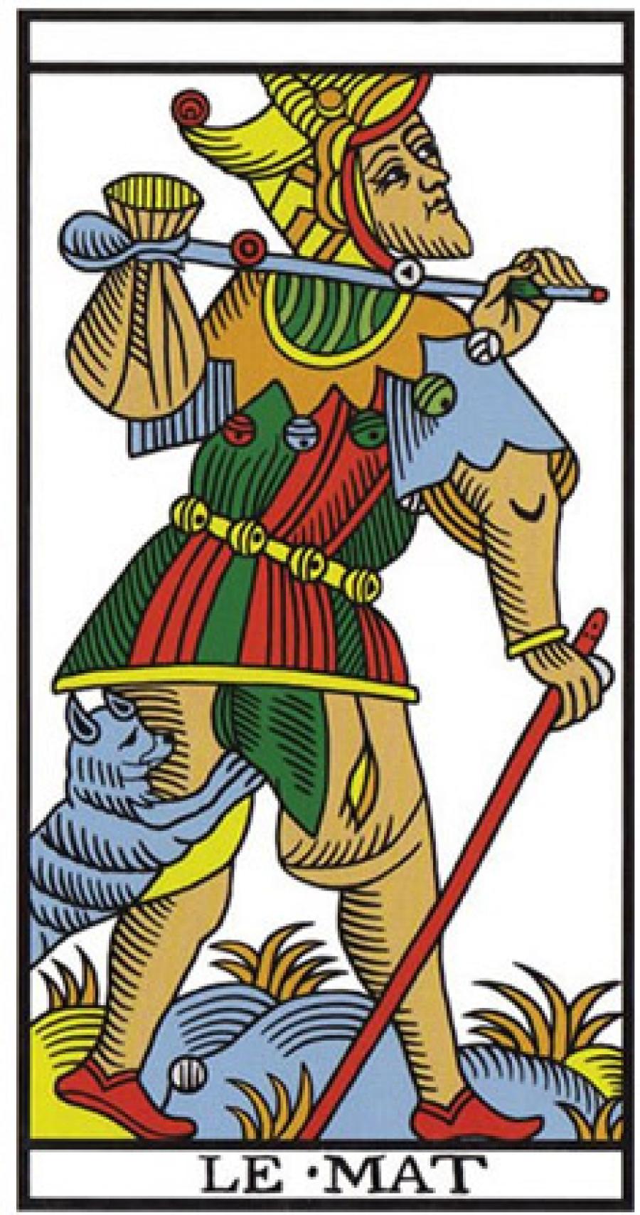 Carta el Loco tarot Marsella